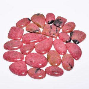 Natural Rhodonite Cabochon, Loose Gemstone, Rhodonite Crystal, Jewelry Making Stone, Energy Gemstone, Birthstone, Gift For Her | Natural genuine stones & crystals in various shapes & sizes. Buy raw cut, tumbled, or polished gemstones for making jewelry or crystal healing energy vibration raising reiki stones. #crystals #gemstones #crystalhealing #crystalsandgemstones #energyhealing #affiliate #ad