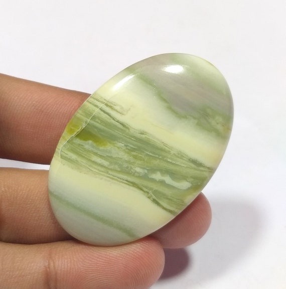 Natural Serpentine Cabochon / Aaa+++ Serpentine Gemstone / Unique Pattern / For Jewelry / Oval Shape. / 65 Ct. / 44x29x6 Mm. Loose Gemstone.