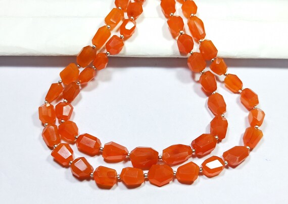 Natural,carnelian Faceted Nugget Shape,carnelian Nugget Beads,carnelian Faceted Nugget Shape Beads,carnelian Nugget,nugget Nacklace Gift Her