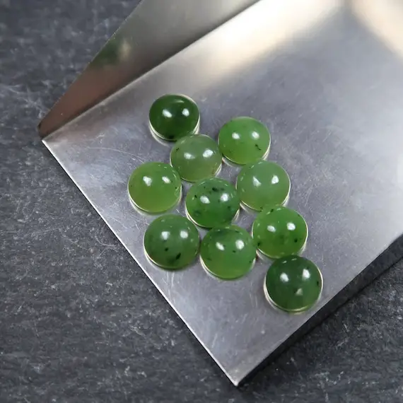 Nephrite Jade Cabochons | Cabochons For Jewellery Makers | Jewelry Making | Uk Seller