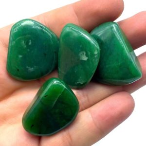 Shop Tumbled Jade Crystals & Pocket Stones! Nephrite Jade,Nephrite Jade Tumbles,Nephrite Stone,Green Nephrite,Green Nephrite Tumbles 680 Grams | Natural genuine stones & crystals in various shapes & sizes. Buy raw cut, tumbled, or polished gemstones for making jewelry or crystal healing energy vibration raising reiki stones. #crystals #gemstones #crystalhealing #crystalsandgemstones #energyhealing #affiliate #ad