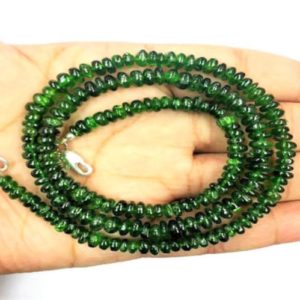 Shop Diopside Rondelle Beads! New Arrival Natural Smooth Chrome Diopside Rondelle Beads 4-5mm Gemstone Beads 18"green chrome diopside strand wholesale price | Natural genuine rondelle Diopside beads for beading and jewelry making.  #jewelry #beads #beadedjewelry #diyjewelry #jewelrymaking #beadstore #beading #affiliate #ad