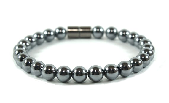 Shungite Bracelet For Men/women 6mm/8mm/10mm Energy Protection Bracelet Genuine Shungite Aaa Grade With Magnetic Clasp