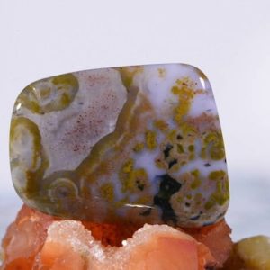 Ocean Jasper 22x17x3.7mm Cabs Cabochon Natural Gemstone Cabochon Natural Ocean Jasper Raw | Natural genuine stones & crystals in various shapes & sizes. Buy raw cut, tumbled, or polished gemstones for making jewelry or crystal healing energy vibration raising reiki stones. #crystals #gemstones #crystalhealing #crystalsandgemstones #energyhealing #affiliate #ad