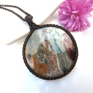 Shop Petrified Wood Necklaces! Petrified Wood Necklace, Petrified Wood Jewelry,  mom gifts, Macrame jewelry, grounding stones, macrame necklace | Natural genuine Petrified Wood necklaces. Buy crystal jewelry, handmade handcrafted artisan jewelry for women.  Unique handmade gift ideas. #jewelry #beadednecklaces #beadedjewelry #gift #shopping #handmadejewelry #fashion #style #product #necklaces #affiliate #ad
