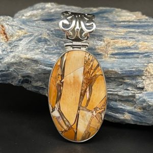 Shop Picture Jasper Pendants! Picture Jasper Pendant // 925 Sterling Silver // Jasper Pendant | Natural genuine Picture Jasper pendants. Buy crystal jewelry, handmade handcrafted artisan jewelry for women.  Unique handmade gift ideas. #jewelry #beadedpendants #beadedjewelry #gift #shopping #handmadejewelry #fashion #style #product #pendants #affiliate #ad
