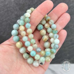 Polished Caribbean Calcite Beaded Stretch Bracelet | Natural genuine Blue Calcite bracelets. Buy crystal jewelry, handmade handcrafted artisan jewelry for women.  Unique handmade gift ideas. #jewelry #beadedbracelets #beadedjewelry #gift #shopping #handmadejewelry #fashion #style #product #bracelets #affiliate #ad