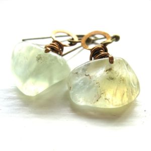 Shop Prehnite Earrings! Prehnite Earrings, Prehnite, Prehnite Jewelry, Stone Earrings, Gemstone Jewelry, Green, Made in USA, luminous creation | Natural genuine Prehnite earrings. Buy crystal jewelry, handmade handcrafted artisan jewelry for women.  Unique handmade gift ideas. #jewelry #beadedearrings #beadedjewelry #gift #shopping #handmadejewelry #fashion #style #product #earrings #affiliate #ad
