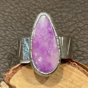 Shop Sugilite Rings! Purple Sugilite Ring | Natural genuine Sugilite rings, simple unique handcrafted gemstone rings. #rings #jewelry #shopping #gift #handmade #fashion #style #affiliate #ad
