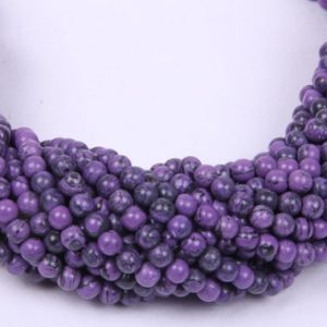 Shop Sugilite Beads! Purple Sugilite Smooth Round Shape Beads (Pack 3), 14.5 Inch Long String, Sugilite Beads Handmade Bridal Beads, Purple Sugilite Round Beads | Natural genuine round Sugilite beads for beading and jewelry making.  #jewelry #beads #beadedjewelry #diyjewelry #jewelrymaking #beadstore #beading #affiliate #ad