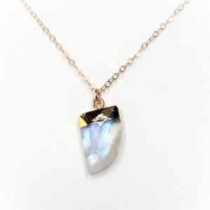 Shop Rainbow Moonstone Pendants! Rainbow Moonstone Pendant, Stone Necklace, Gold Filled Chain, Tiger Nail Gemstone, June Birthstone, Necklaces for Women | Natural genuine Rainbow Moonstone pendants. Buy crystal jewelry, handmade handcrafted artisan jewelry for women.  Unique handmade gift ideas. #jewelry #beadedpendants #beadedjewelry #gift #shopping #handmadejewelry #fashion #style #product #pendants #affiliate #ad