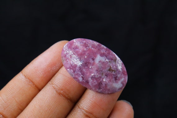 Rare Purple Lepidolite Cabochon, Wire Wrapping, Natural Purple Lepidolite Stone, Jewellery Making, Purple Lepidolite Cab, Loose Stone.