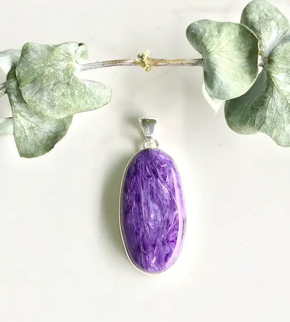 Rare Russian Charoite Necklace | All Those Who Wander Are Not Lost | Stone For Revealing One’s Personal Journey | Sloan’s Stones