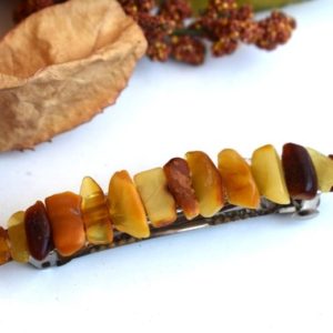 Shop Gemstone Hair Clips, Pins & Crystal Combs! Raw Baltic Amber Barrette Yellow Orange Genuine Natural Gemstone Hair Pin Clip Barettes Hair Accessories Clip Hair Bun Holder Women Hair | Natural genuine Gemstone jewelry. Buy crystal jewelry, handmade handcrafted artisan jewelry for women.  Unique handmade gift ideas. #jewelry #beadedjewelry #beadedjewelry #gift #shopping #handmadejewelry #fashion #style #product #jewelry #affiliate #ad