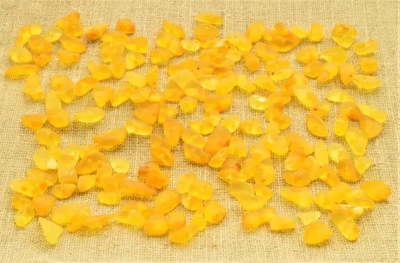 Raw Natural Amber Beads 5-200 Grams Chip Beads (4-7mm) Jewelry Supplies Beads, Baltic Amber Beads, Lemon Color Beads