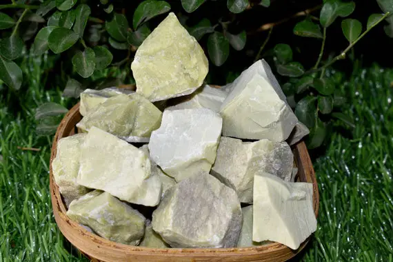 Raw Serpentine Rough Stones, Natural Serpentine 1 Inch Raw Stones ~ Rough Rocks ~ Serpentine Crystals Pack Size Of 1, 2, 3, 5 And 10 Pieces
