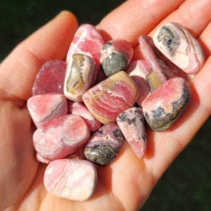 Shop Tumbled Rhodochrosite Crystals & Pocket Stones! Rhodochrosite Crystal / Tumbled Stones / Polished Rhodochrosite / Rhodochrosite Tumble / Rhodochrosite Crystal / Rhodochrosite Stone | Natural genuine stones & crystals in various shapes & sizes. Buy raw cut, tumbled, or polished gemstones for making jewelry or crystal healing energy vibration raising reiki stones. #crystals #gemstones #crystalhealing #crystalsandgemstones #energyhealing #affiliate #ad