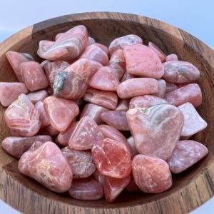 Shop Tumbled Rhodochrosite Crystals & Pocket Stones! Rhodochrosite Tumbles, 10g Rhodochrosite Chips Lot, Small Polished Tumbles, 10 Grams, 7-9 Stones, Rare Rhodochrosite Crystal | Natural genuine stones & crystals in various shapes & sizes. Buy raw cut, tumbled, or polished gemstones for making jewelry or crystal healing energy vibration raising reiki stones. #crystals #gemstones #crystalhealing #crystalsandgemstones #energyhealing #affiliate #ad