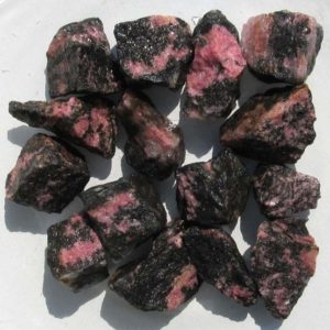Shop Raw & Rough Rhodonite Stones! Rhodonite from Madagascar, raw stones approx. 3-5 cm (1 kg=23,90 EUR) | Natural genuine stones & crystals in various shapes & sizes. Buy raw cut, tumbled, or polished gemstones for making jewelry or crystal healing energy vibration raising reiki stones. #crystals #gemstones #crystalhealing #crystalsandgemstones #energyhealing #affiliate #ad
