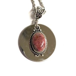 Shop Rhodonite Pendants! Rhodonite Pendant|  Rhodonite  necklace | gemstone necklace, Mothers day gift, I love you gift. Stainless steel pendant, Pink Rhodonite | Natural genuine Rhodonite pendants. Buy crystal jewelry, handmade handcrafted artisan jewelry for women.  Unique handmade gift ideas. #jewelry #beadedpendants #beadedjewelry #gift #shopping #handmadejewelry #fashion #style #product #pendants #affiliate #ad