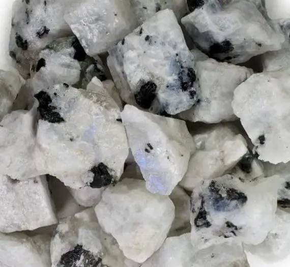 Rough Rainbow Moonstone - Raw Rainbow Moonstone, Moonstone Gemstone Crystals, Bulk Lot Rainbow Moonstone Raw Natural Crystals, Wholesale