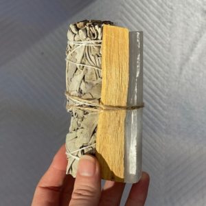 Shop Smudge Kits & Bundles! Sage Palo Santo Selenite Energy Bundle, Smudge Kit, Sage Bundle Gift, Cleansing Kit, House Blessing Kit, Housewarming Gift for New Home | Shop jewelry making and beading supplies, tools & findings for DIY jewelry making and crafts. #jewelrymaking #diyjewelry #jewelrycrafts #jewelrysupplies #beading #affiliate #ad