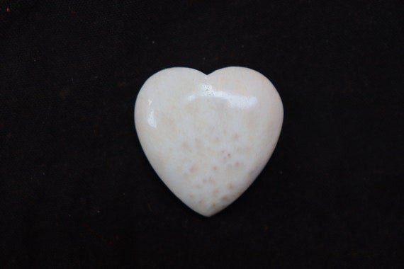 Scolecite Heart Cabochon, Natural Scolecite Cabochon Gemstone, Loose Stone For Jewelry Making, Pendant Stone, Healing Stone, Cabochon #6899
