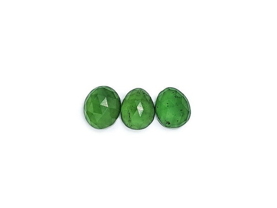 Serpentine Cabochons Rose Cut - 9 To 9.5 Mm - Choose A Single Cabochon Or A Set Of 3