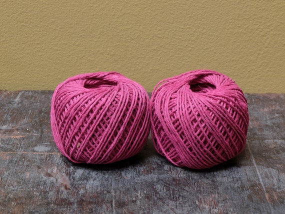 Burgundy European Hemp Twine, Eco-friendly 100% Pure European Hemp, 1mm Eco-dyed Hemp Twine, Colored Craft Twine, Packing String