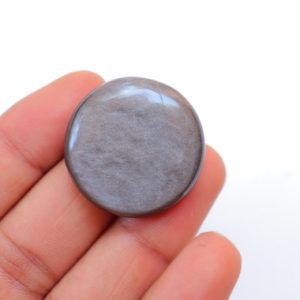 Shop Obsidian Cabochons! Silver Sheen Obsidian Cabochon, Natural Silver Obsidian Gemstone, Loose Stone For Jewelry Making, Pendant, Silver Obsidian Cabochon #7582 | Natural genuine stones & crystals in various shapes & sizes. Buy raw cut, tumbled, or polished gemstones for making jewelry or crystal healing energy vibration raising reiki stones. #crystals #gemstones #crystalhealing #crystalsandgemstones #energyhealing #affiliate #ad