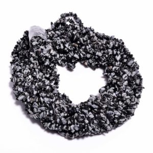 Shop Snowflake Obsidian Chip & Nugget Beads! Snowflake Obsidian Chip Beads Strand, Semi Precious, Gemstone Chips, Beads, Jewelry Making Fancy Shape Uncut Beads 5X4 8X6 mm Strand 34" | Natural genuine chip Snowflake Obsidian beads for beading and jewelry making.  #jewelry #beads #beadedjewelry #diyjewelry #jewelrymaking #beadstore #beading #affiliate #ad