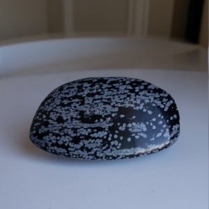 Snowflake Obsidian Palm Stone. Healing Crystals. Snowflake Obsidian Crystal. | Natural genuine stones & crystals in various shapes & sizes. Buy raw cut, tumbled, or polished gemstones for making jewelry or crystal healing energy vibration raising reiki stones. #crystals #gemstones #crystalhealing #crystalsandgemstones #energyhealing #affiliate #ad