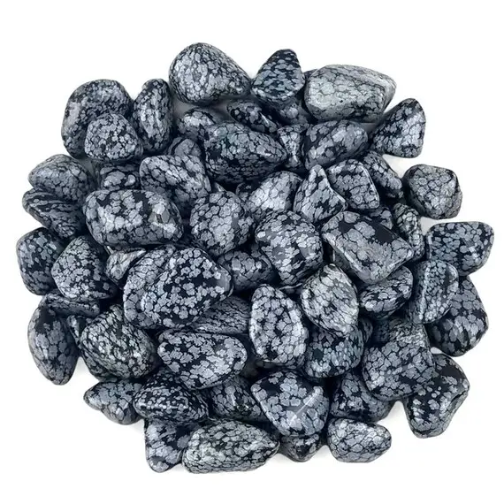 Snowflake Obsidian Tumbled - Unique Gift, Housewarming Gift, Healing Crystals And Stones, Jewelry Stone