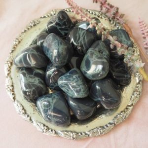 Shop Tumbled Obsidian Crystals & Pocket Stones! Spiderweb obsidian – Spiderweb obsidian tumbled stone – The stone of protection and support – Crystals | Natural genuine stones & crystals in various shapes & sizes. Buy raw cut, tumbled, or polished gemstones for making jewelry or crystal healing energy vibration raising reiki stones. #crystals #gemstones #crystalhealing #crystalsandgemstones #energyhealing #affiliate #ad