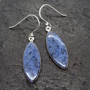 Shop Dumortierite Earrings! Starry Sky – Beautiful Royal Blue Dumortierite Sterling Silver Earrings | Natural genuine Dumortierite earrings. Buy crystal jewelry, handmade handcrafted artisan jewelry for women.  Unique handmade gift ideas. #jewelry #beadedearrings #beadedjewelry #gift #shopping #handmadejewelry #fashion #style #product #earrings #affiliate #ad