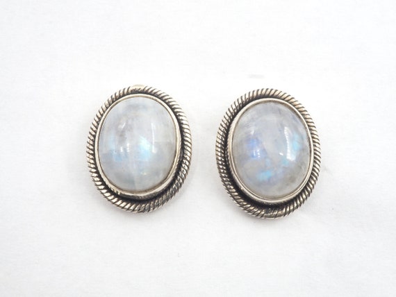 Sterling Silver Rainbow Moonstone Earring And Pendant, Women's Jewelry (s-02)
