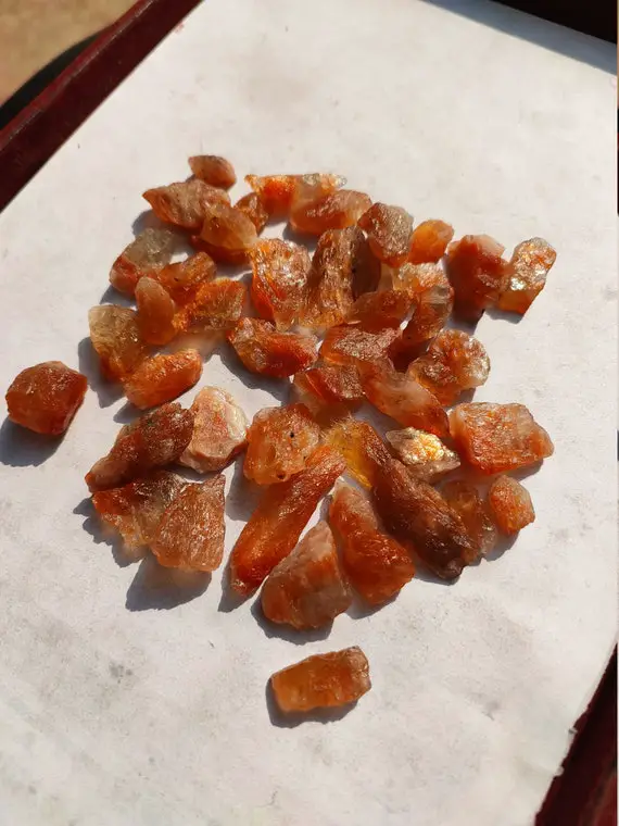 Sunstone Raw Crystal - Fire Sunstone Raw Stone - Healing Crystal - Metaphysical Stone - Natural African Sunstone Crystal