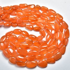 Shop Carnelian Chip & Nugget Beads! Super Quality Carnelian Nugget Bead – 9 inches – Beautiful Natural Smooth Carnelian Nuggets – Size is 10 – 16 mm #050 | Natural genuine chip Carnelian beads for beading and jewelry making.  #jewelry #beads #beadedjewelry #diyjewelry #jewelrymaking #beadstore #beading #affiliate #ad