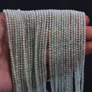 Shop Prehnite Rondelle Beads! Top Quality Natural Prehnite Rondelle Beads, 2-3mm Faceted Rondelle Handmade Beads, Jewelry Making 13" Long, Prehnite Faceted Rondelle Beads | Natural genuine rondelle Prehnite beads for beading and jewelry making.  #jewelry #beads #beadedjewelry #diyjewelry #jewelrymaking #beadstore #beading #affiliate #ad