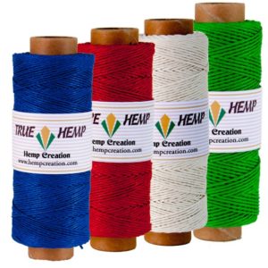 Shop Hemp Twine! TRUE HEMP Twine – Package of 4 Spools -HOLIDAYS- 1mm or 0.5mm – 820feet/248m or 1240feet/ 380m total – 100% Natural Hemp Twine Cord | Shop jewelry making and beading supplies, tools & findings for DIY jewelry making and crafts. #jewelrymaking #diyjewelry #jewelrycrafts #jewelrysupplies #beading #affiliate #ad