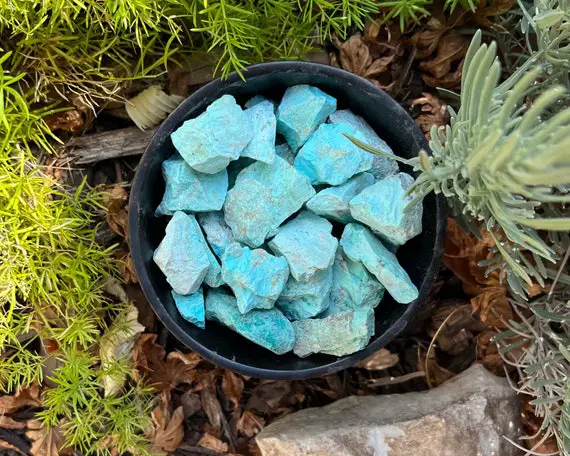 Turquoise Rough Rocks From Peru | Raw Turquoise Crystals | Tumbling Rough Stones | Bulk Crystals | Wholesale Crystals | Healing Crystals