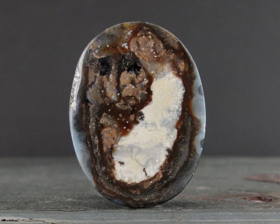 Unique Oval Petrified Wood Cabochon, Natural Cabochon, Jewelry Making Supplies B6577