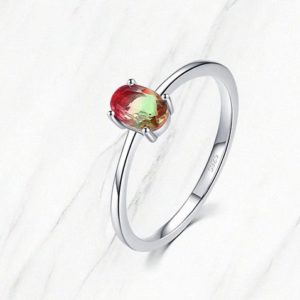 Shop Watermelon Tourmaline Rings! Watermelon Tourmaline Ring, Solitaire Oval Shape, Gemstone Ring, Sterling Silver Ring, handmade Ring, watermelon quartz Ring, Promise Ring | Natural genuine Watermelon Tourmaline rings, simple unique handcrafted gemstone rings. #rings #jewelry #shopping #gift #handmade #fashion #style #affiliate #ad