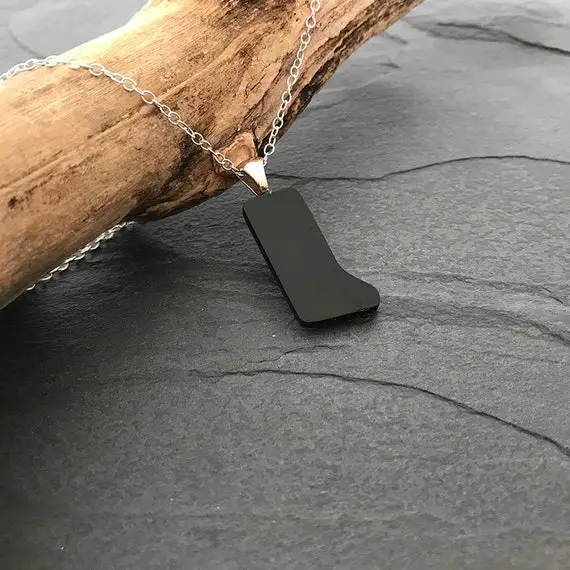 Whitby Jet Boot Necklace