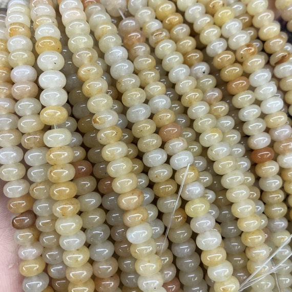 6x4mm Yellow Aventurine Rondelle Beads, Gemstone Beads , Wholesale Beads ,full Strand