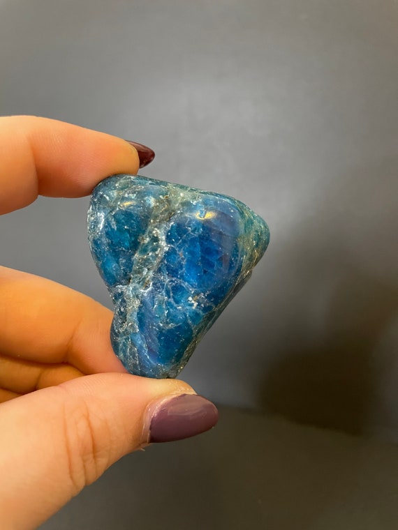 Apatite Tumble | Blue Apatite Crystal Tumble | Xl Tumbled Crystal