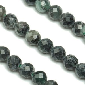 Shop Emerald Round Beads! Emerald Round Beads 4.5mm – 15.5 inch – Faceted Round Gemstone Beads –  Natural Stone Beads – 4.5×4.5mm – NS1464 | Natural genuine round Emerald beads for beading and jewelry making.  #jewelry #beads #beadedjewelry #diyjewelry #jewelrymaking #beadstore #beading #affiliate #ad