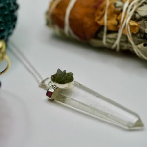 Shop Moldavite Jewelry! Genuine Moldavite Necklace – Astral Projection – Valentines Day  – Moldavite Pendant –  Moldavite Point – Meteorite Pendant – Tektite | Natural genuine Moldavite jewelry. Buy crystal jewelry, handmade handcrafted artisan jewelry for women.  Unique handmade gift ideas. #jewelry #beadedjewelry #beadedjewelry #gift #shopping #handmadejewelry #fashion #style #product #jewelry #affiliate #ad