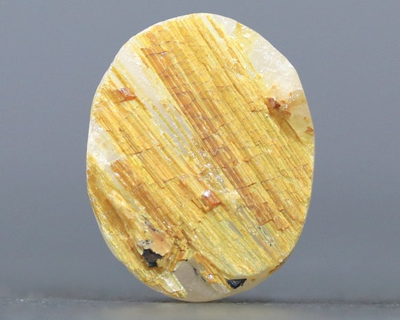 Gold Rutilated Quartz Raw Gemstone, Chunky Stone