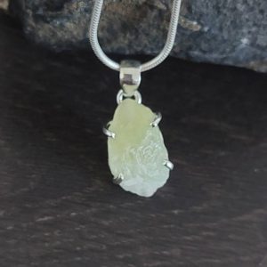 Shop Calcite Pendants! Green Calcite PENDANT (RAW High grade crystal + Sterling Silver) *Price is for one pendant* | Natural genuine Calcite pendants. Buy crystal jewelry, handmade handcrafted artisan jewelry for women.  Unique handmade gift ideas. #jewelry #beadedpendants #beadedjewelry #gift #shopping #handmadejewelry #fashion #style #product #pendants #affiliate #ad